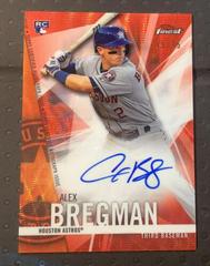 Alex Bregman [Orange Refractor] Baseball Cards 2017 Topps Finest Autographs Prices