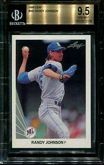 Randy Johnson #483 Baseball Cards 1990 Leaf Prices