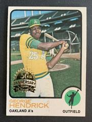 George Hendrick Baseball Cards 2022 Topps Heritage 50th Anniversary Buyback Prices