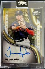 Jeremy Pena [Gold] #SFA-JP Baseball Cards 2023 Topps Chrome Black Super Futures Autographs Prices