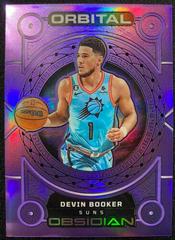 Devin Booker [Purple Flood] #13 Basketball Cards 2022 Panini Obsidian Orbital Prices