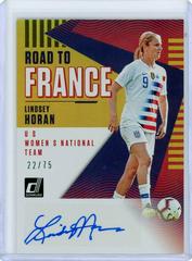 Lindsey Horan [Gold] Soccer Cards 2018 Panini Donruss Road to France Autographs Prices