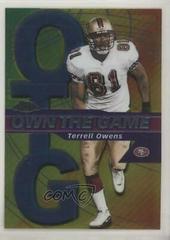Terrell Owens #OG19 Football Cards 2002 Topps Chrome Own the Game Prices