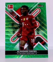 Alphonso Davies [Green Wave] #126 Soccer Cards 2021 Topps Finest Bundesliga Prices