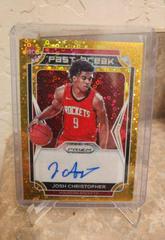 Josh Christopher [Gold] Basketball Cards 2021 Panini Prizm Fast Break Rookie Autographs Prices