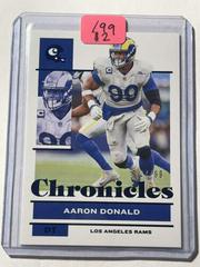 Aaron Donald [Blue] #46 Football Cards 2021 Panini Chronicles Prices