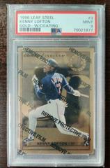Kenny Lofton [Gold Promo w/ Coating] #3 Baseball Cards 1996 Leaf Steel Prices
