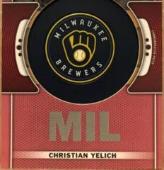 Christian Yelich [Red] #TLP-CY Baseball Cards 2023 Topps Team Logo Patch Prices