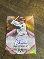Gabriel Moreno [Orange] Baseball Cards 2023 Bowman Sterling Rookie Autographs Prices