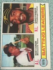 Batting Leaders [R. Carew, D. Parker] #1 Baseball Cards 1979 Topps Prices