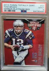 Tom Brady [Mirror Platinum Red] #57 Football Cards 2014 Panini Totally Certified Prices