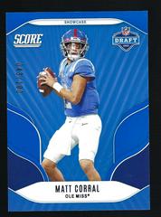 Matt Corral [Showcase] Football Cards 2022 Panini Score NFL Draft Prices