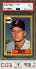 Mark Davis #21 Baseball Cards 1987 Topps Tiffany Prices