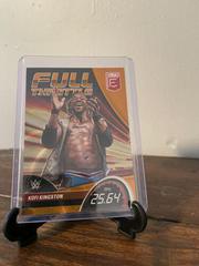 Kofi Kingston [Orange] #1 Wrestling Cards 2023 Donruss Elite WWE Full Throttle Prices
