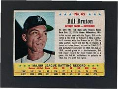 Bill Bruton [Hand Cut] #49 Baseball Cards 1963 Post Cereal Prices