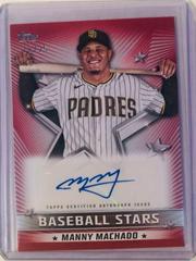 Manny Machado [Red] #BSA-MM Baseball Cards 2022 Topps Baseball Stars Autographs Prices