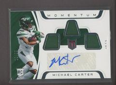 Michael Carter Football Cards 2021 Panini Chronicles Momentum Triple Jersey Autographs Prices