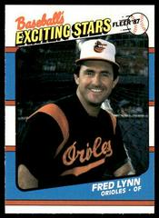 Fred Lynn #32 Baseball Cards 1987 Fleer Exciting Stars Prices