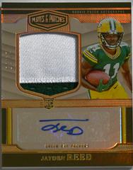 Jayden Reed [Gold] #RPA-15 Football Cards 2023 Panini Plates and Patches Rookie Patch Autographs Prices