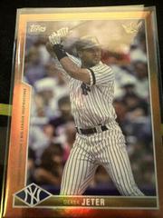 Derek Jeter [Orange Rainbow] #41 Baseball Cards 2022 Topps X Bobby Witt Jr. Crown Prices