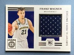 Franz Wagner #EES-FW Basketball Cards 2021 Panini Chronicles Draft Picks Encased Substantial Rookie Swatches Prices