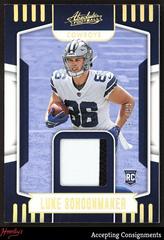Luke Schoonmaker [Gold] #ARM-18 Football Cards 2023 Panini Absolute Rookie Materials Prices