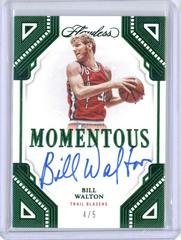 Bill Walton [Emerald] Basketball Cards 2022 Panini Flawless Momentous Autograph Prices