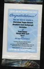 Frank Thomas #RBA-FT Baseball Cards 2023 Topps Oversized Record Breakers Autographs Prices