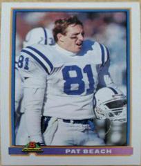 Pat Beach Football Cards 1991 Bowman Prices