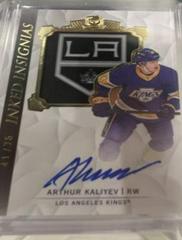 Arthur Kaliyev #II-AK Hockey Cards 2020 Upper Deck The Cup Inked Insignias Autograph Patch Prices