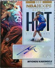Mfiondu Kabengele #MFK Basketball Cards 2019 Panini Hoops Hot Signatures Rookies Prices