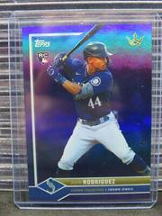 Julio Rodriguez [Blue Rainbow] #49 Baseball Cards 2022 Topps X Bobby Witt Jr. Crown Prices