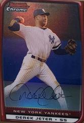 Derek Jeter [Gold Refractor] #181 Baseball Cards 2008 Bowman Chrome Prices