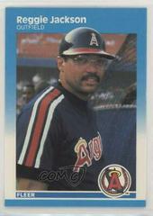 Reggie Jackson #84 Baseball Cards 1987 Fleer Glossy Prices