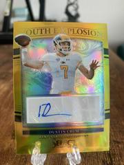 Dustin Crum [Gold] #YE-DRU Football Cards 2022 Panini Select Draft Picks Youth Explosion Signatures Prices