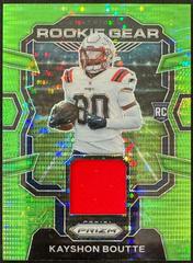 Kayshon Boutte [Green] #RG-KB Football Cards 2023 Panini Prizm Rookie Gear Prices