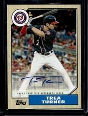 Trea Turner [Maple Wood] #1987A-TT Baseball Cards 2017 Topps 1987 Autographs Prices