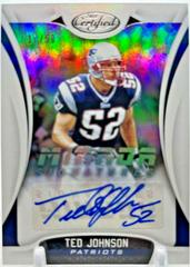 Ted Johnson [] Football Cards 2018 Panini Certified Mirror Signatures Prices