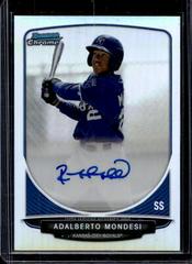 Adalberto Mondesi [Refractor] Baseball Cards 2013 Bowman Chrome Prospect Autograph Prices
