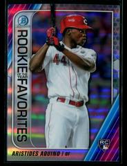 Aristides Aquino [Orange Refractor] #ROYF-AAQ Baseball Cards 2020 Bowman Chrome Rookie of the Year Favorites Prices