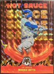 Mookie Betts [Orange Fluorescent] Baseball Cards 2022 Panini Mosaic Hot Sauce Prices