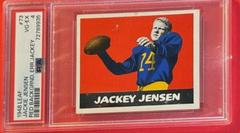 Jackie Jensen [Red Background, Err.Jackey] #73 Football Cards 1948 Leaf Prices