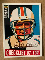 Dan Marino [Checklist Silver] #382 Football Cards 1994 Collector's Choice Prices
