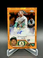 Esteury Ruiz [Orange] #USA-ER Baseball Cards 2023 Topps Chrome Update Sapphire Autographs Prices