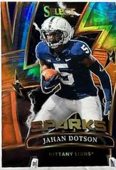 Jahan Dotson [Tie Dye] #SPJD Football Cards 2022 Panini Select Draft Picks Sparks Prices