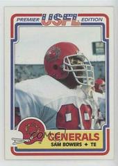 Sam Bowers Football Cards 1984 Topps USFL Prices