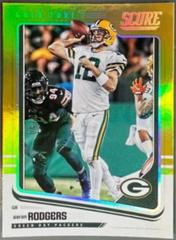 Aaron Rodgers [Gold Zone] #114 Football Cards 2018 Score Prices