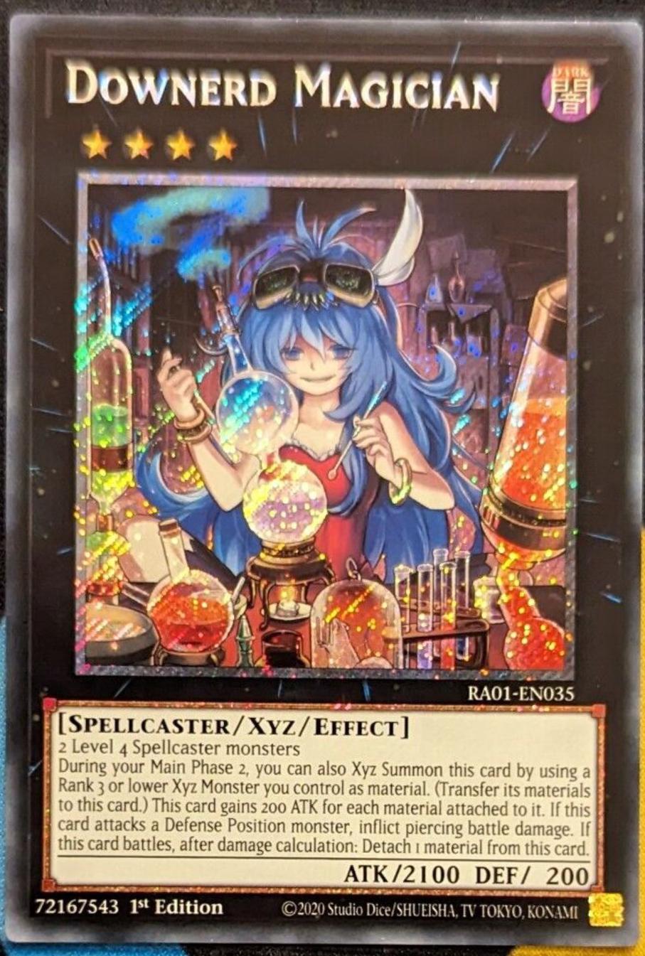 Downerd Magician [Platinum Secret Rare] RA01-EN035 YuGiOh 25th Anniversary Rarity Collection