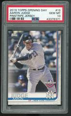 Aaron Judge [Pinstripe Jersey] Baseball Cards 2019 Topps Opening Day Prices