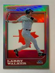 Larry Walker [Refractor] #92 Baseball Cards 1997 Bowman Chrome International Prices